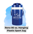 Reno 80oz Hanging plastic sport jug in blue