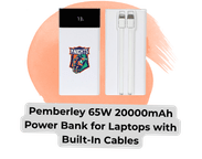 Copy of Custom promo products blog image 11 - Sonic Promos | Custom Promotional Items an image of the Pemberley 65W 20000 mAh Power Bank