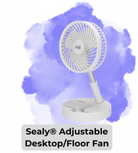 An Image of the Sealy Adjustable Desktop/Floor Fan