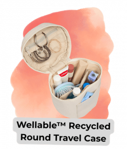 An image of the Wellable Recycled Round Travel Case