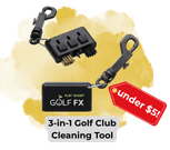 Copy of Custom promo products blog image 19 - Sonic Promos | Custom Promotional Items Image of a 3-in-1 Golf Club Cleaning tool. A small red tab points to the item with "under " on the tab