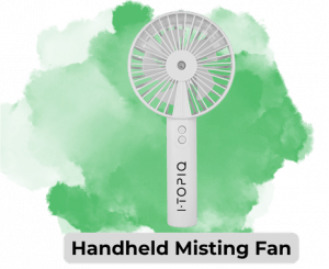 Handheld misting fan