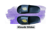Copy of Custom promo products blog image 26 - Sonic Promos | Custom Promotional Items A pair of kloudz slide sandals in black with yellow decoration