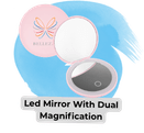 Copy of Custom promo products blog image 28 - Sonic Promos | Custom Promotional Items An image of the LED mirror with Dial Magnification. Shown open and closed