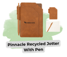 Copy of Custom promo products blog image 29 - Sonic Promos | Custom Promotional Items An image of the pinnacle recycled jotter with pen in natural