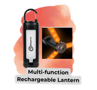 Copy of Custom promo products blog image 31 - Sonic Promos | Custom Promotional Items An image of the multifunction rechargable lantern. Shown closed and also with the three LED lights opened next to it.