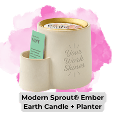 An image of the Modern Sprout Ember Earth Candle and Planter