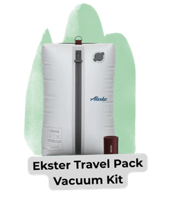 An image of an Ekster Travel Pack with hand pump