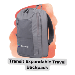 An image of the transit expandable travel backpack