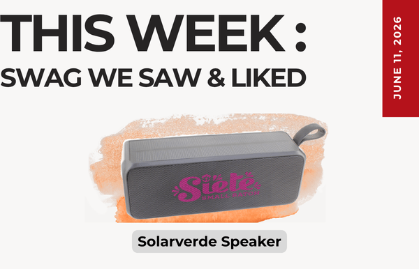 Post image announcing this week’s swag: a Solaverde speaker on an orange splash, with June 11, 2026 on a red vertical bar.