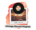 blog headers 14 - Sonic Promos | Custom Promotional Items An image of the vintage record magnet holding a polaroid