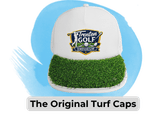 blog headers 20 - Sonic Promos | Custom Promotional Items A turf cap: a white golf hat with synthetic turf on the brim.