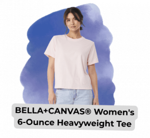 Blog images 7 - Sonic Promos | Custom Promotional Items A model wears a pale pink Bella+Canvas Women's Cropped shirt